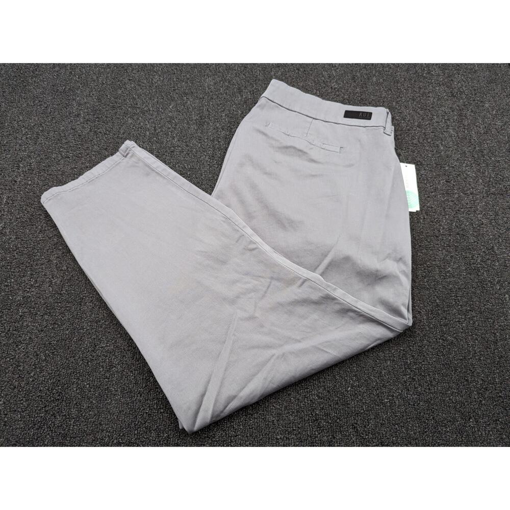 Kut From the Kloth Joanna Ankle Trouser Slim Straight Gray Pants Size 22W